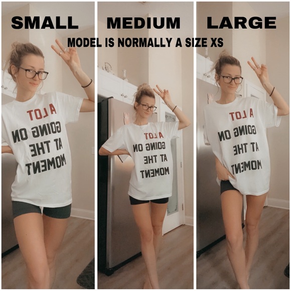 STRETCHY SPARKLING - A LOT GOING ON AT THE MOMENT TAYLOR SWIFT T SHIRT - Picture 5 of 6